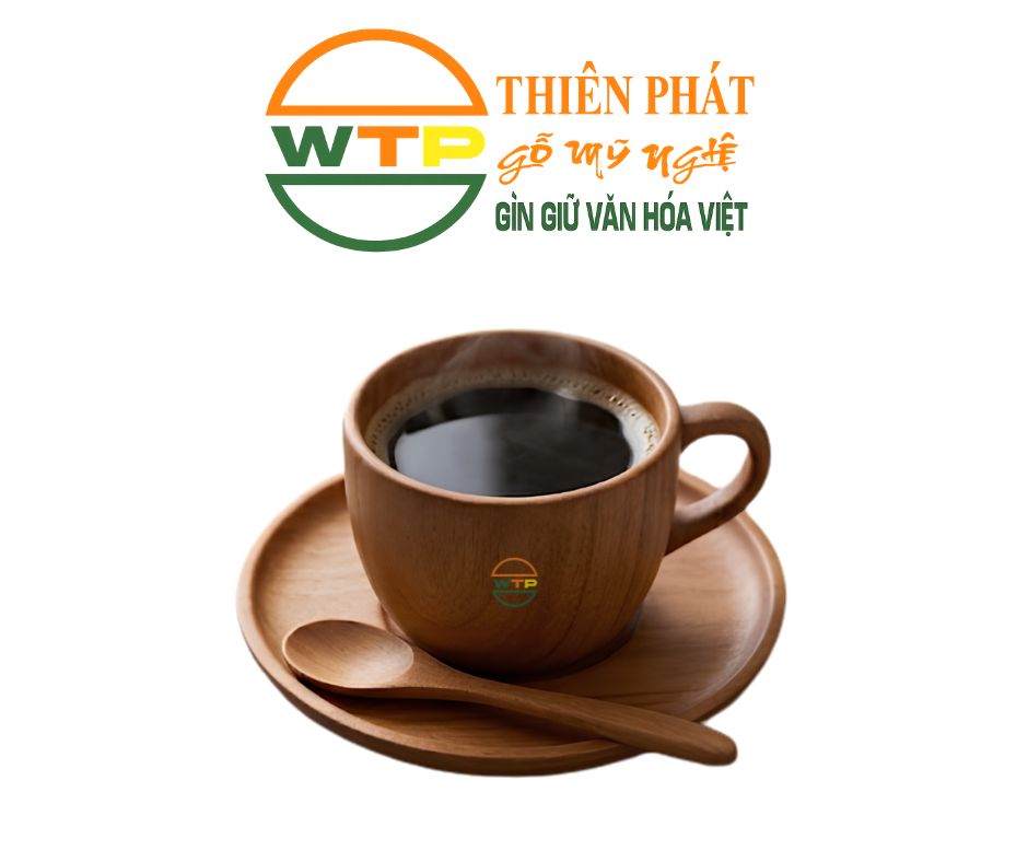 Bộ Ly Gỗ Thiên Phát Có Quai Cầm